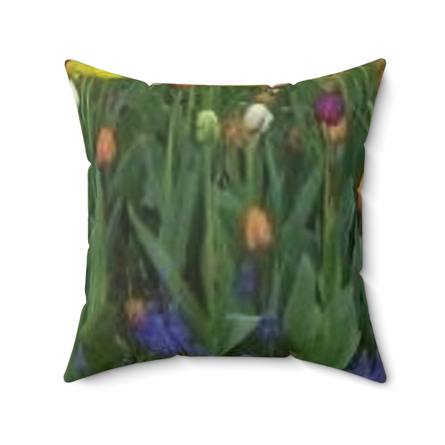 Spun Polyester Square Pillow Tulips in Chicago