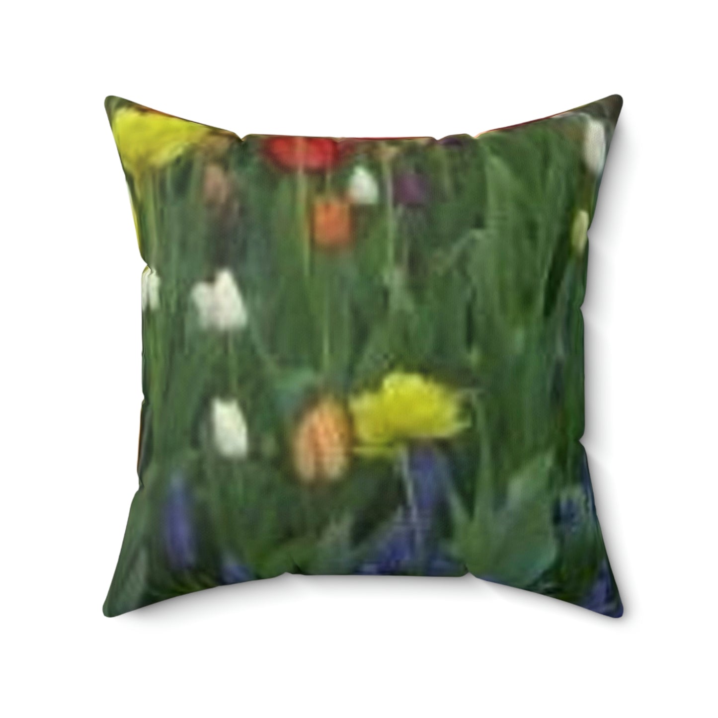 Spun Polyester Square Pillow Tulips in Chicago