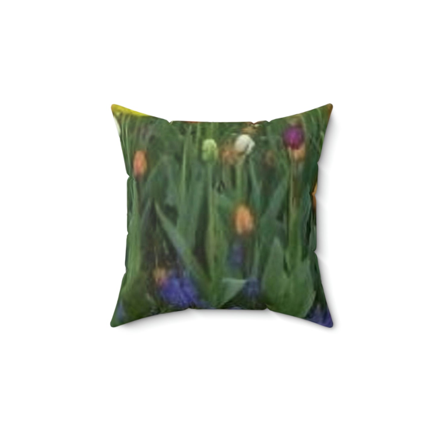 Spun Polyester Square Pillow Tulips in Chicago