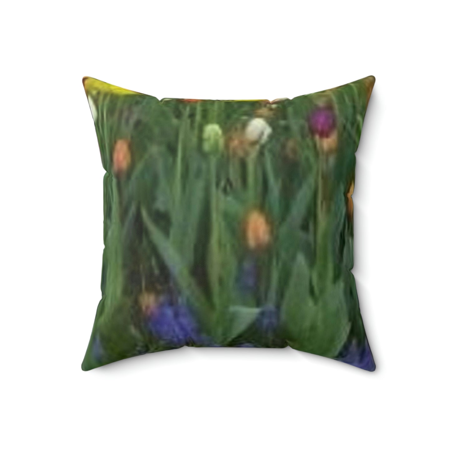 Spun Polyester Square Pillow Tulips in Chicago