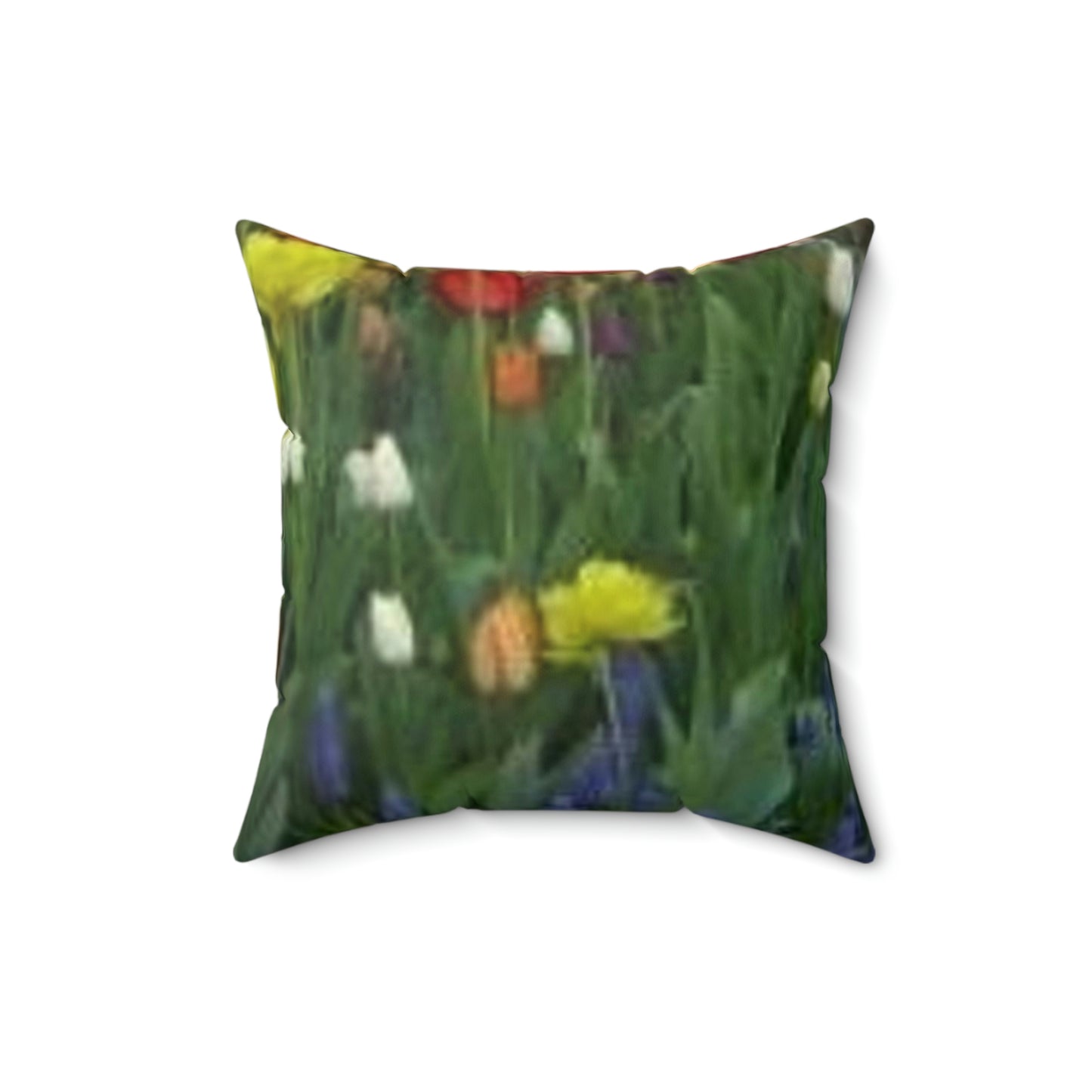 Spun Polyester Square Pillow Tulips in Chicago