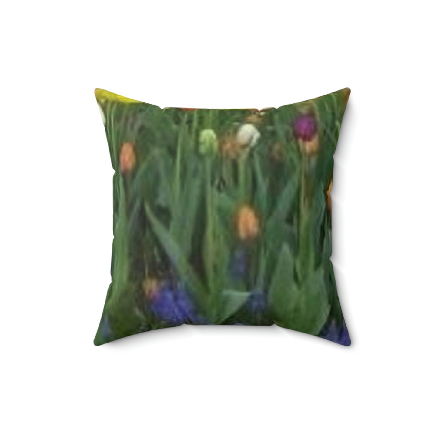 Spun Polyester Square Pillow Tulips in Chicago