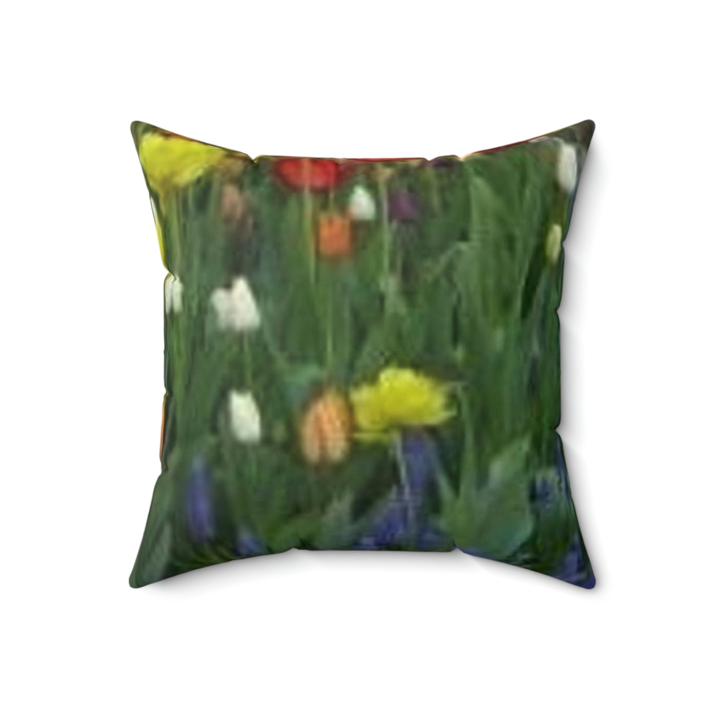 Spun Polyester Square Pillow Tulips in Chicago